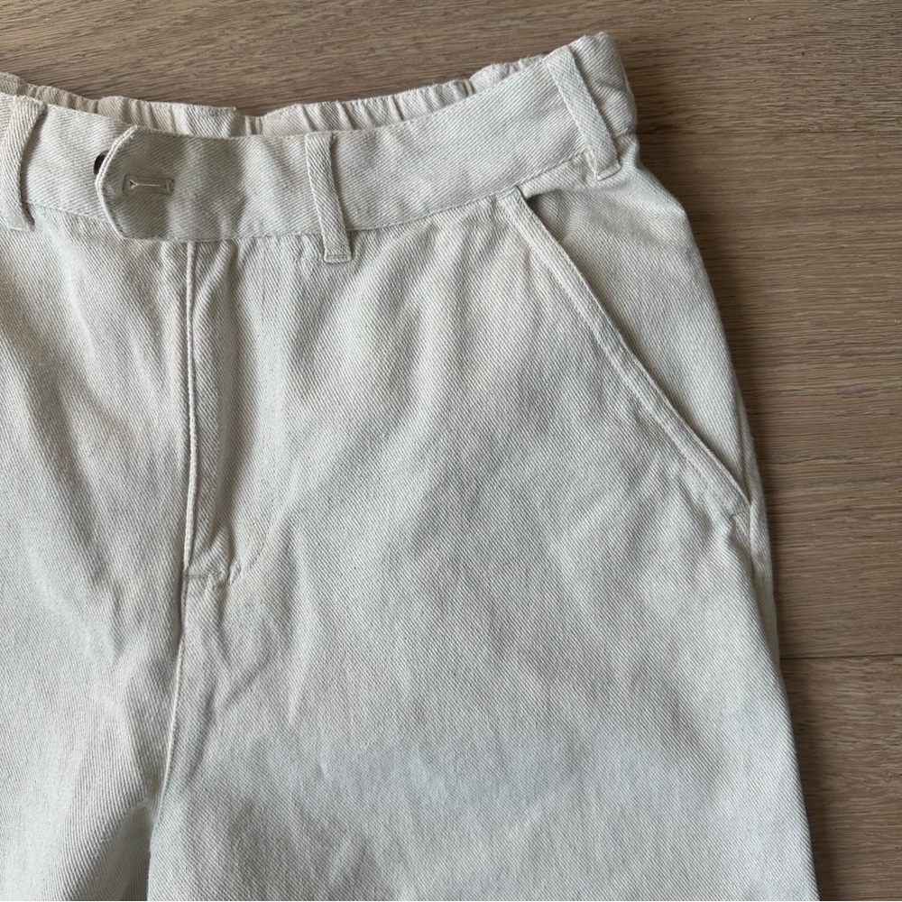 Treasure & Bond Canva Cotton Trousers Beige XS - Picture 3 of 8